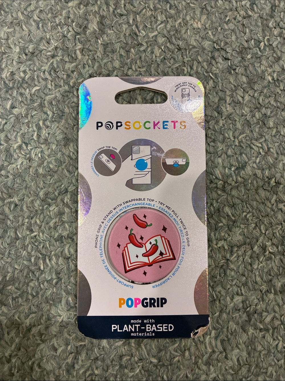 “Spicy Bookish” Popsocket for Phone Case